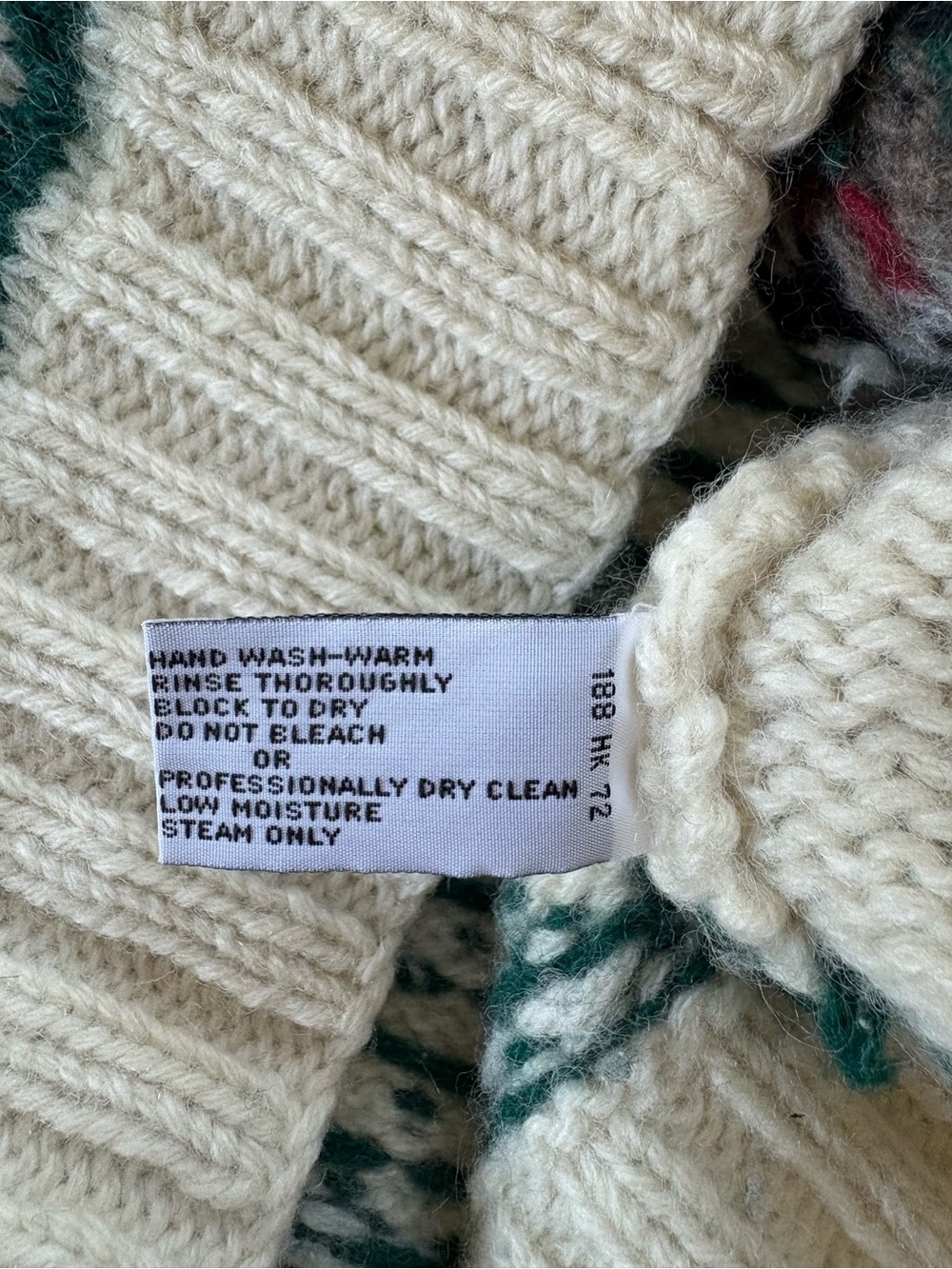 L.LBean Vintage Bean Boot Dog Wool Sweater Medium - Picture 7 of 12
